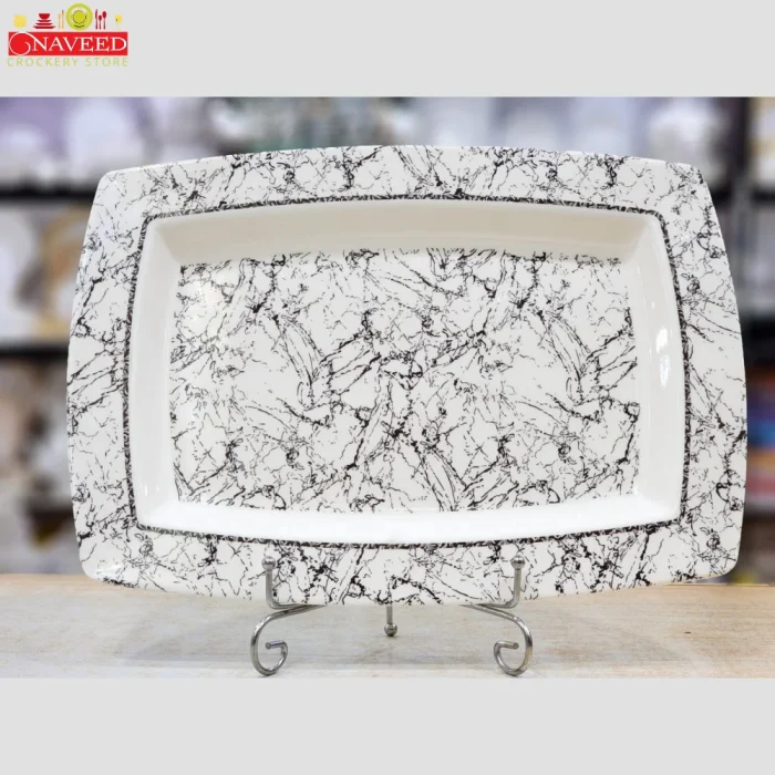 DONGA WITH LID LARGE MELAMINE DOUBLE GLAZED Naveed Crockery Store (5) DISH LARGE 14" MELAMINE DOUBLE GLAZED