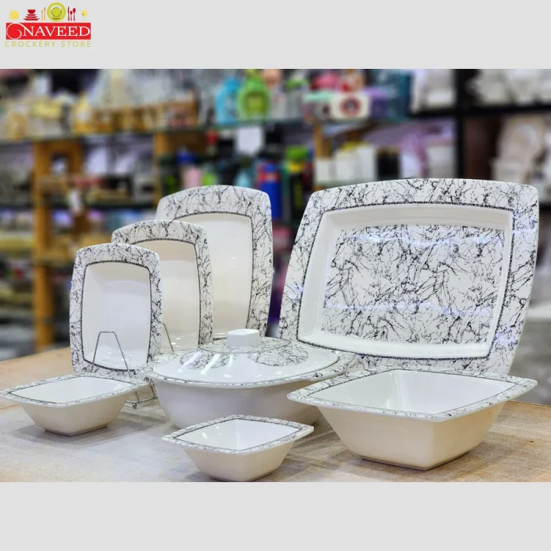 Loose Dinner Set Melamine Double Glazed