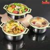 Stainless Steel Bowl with Lid Airtight (4)