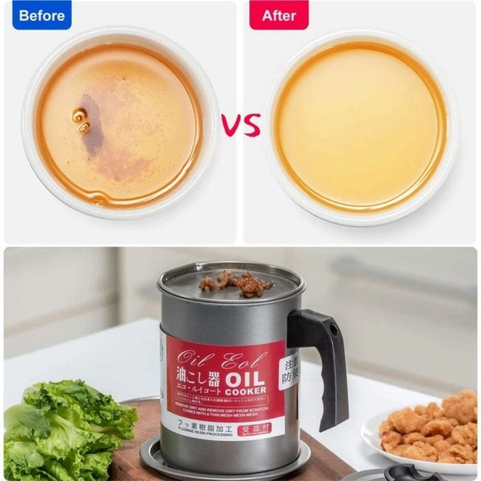Stainless Steel Oil Filter Bottle Kitchen Oil Storage Can Container With Removable A Coaster Tray Grease Keeper (6) Stainless Steel Oil Filter Bottle Kitchen Oil Storage Can Container With Removable A Coaster Tray Grease Keeper (6)