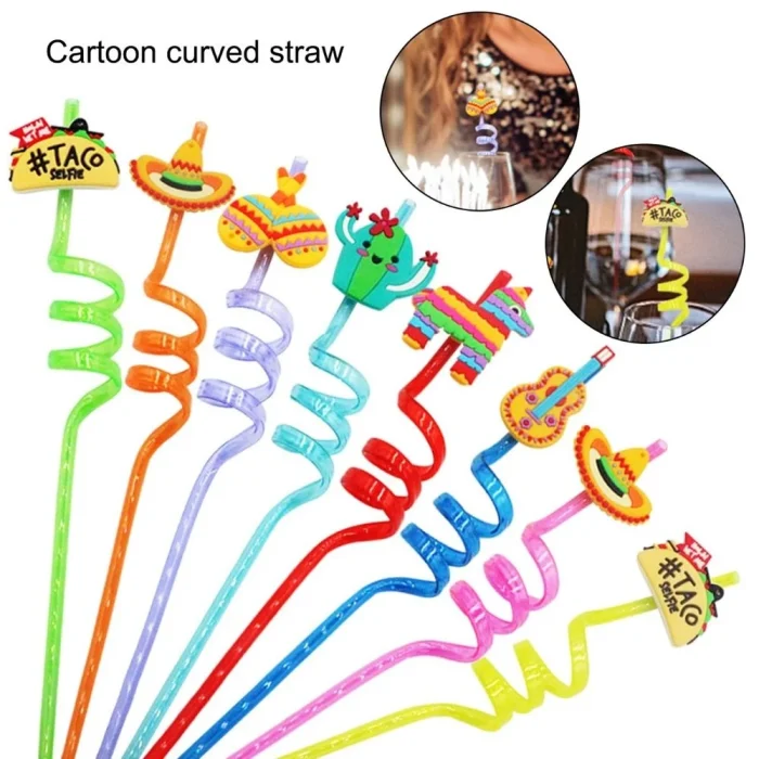 4pcs_pack Fruit Cartoon Straws Party Decoration Straw Beverage Straws Cartoon PVC Plastic Straw Art Straw Soymilk Straw Kitchen (5) 4pcs_pack Fruit Cartoon Straws Party Decoration Straw Beverage Straws Cartoon PVC Plastic Straw Art Straw Soymilk Straw Kitchen (5)
