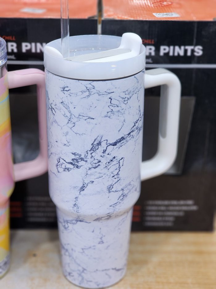 12 Marbled Marble & Swirl 40 oz Quencher Tumbler