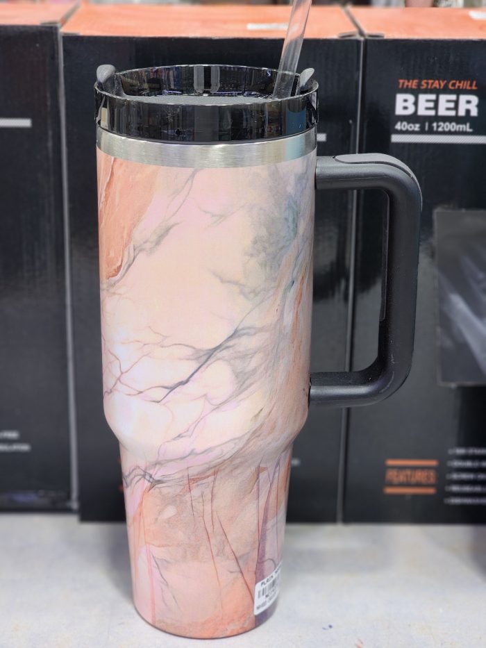 8 Marbled Marble & Swirl 40 oz Quencher Tumbler